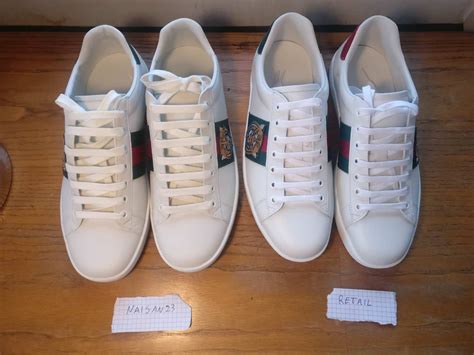 naisan gucci ace snake|Naisan23 Gucci ace compared to retail pair : r/FashionReps.